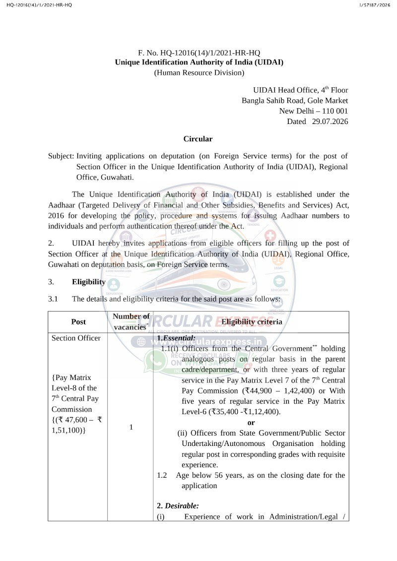 Document first page