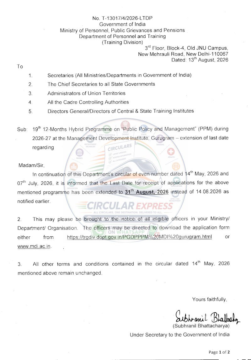 Document first page