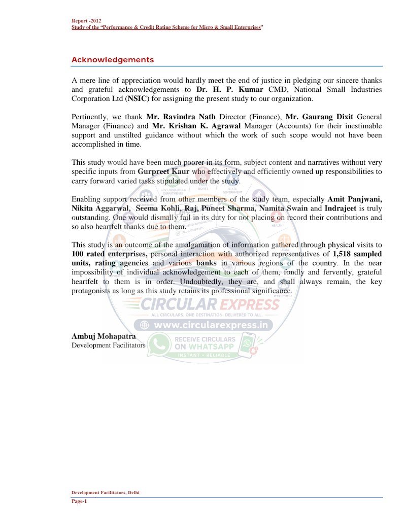Document first page